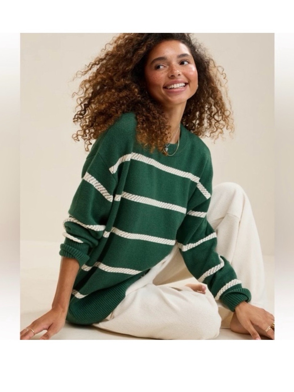 Aerie Oversized Crew Sweater size S